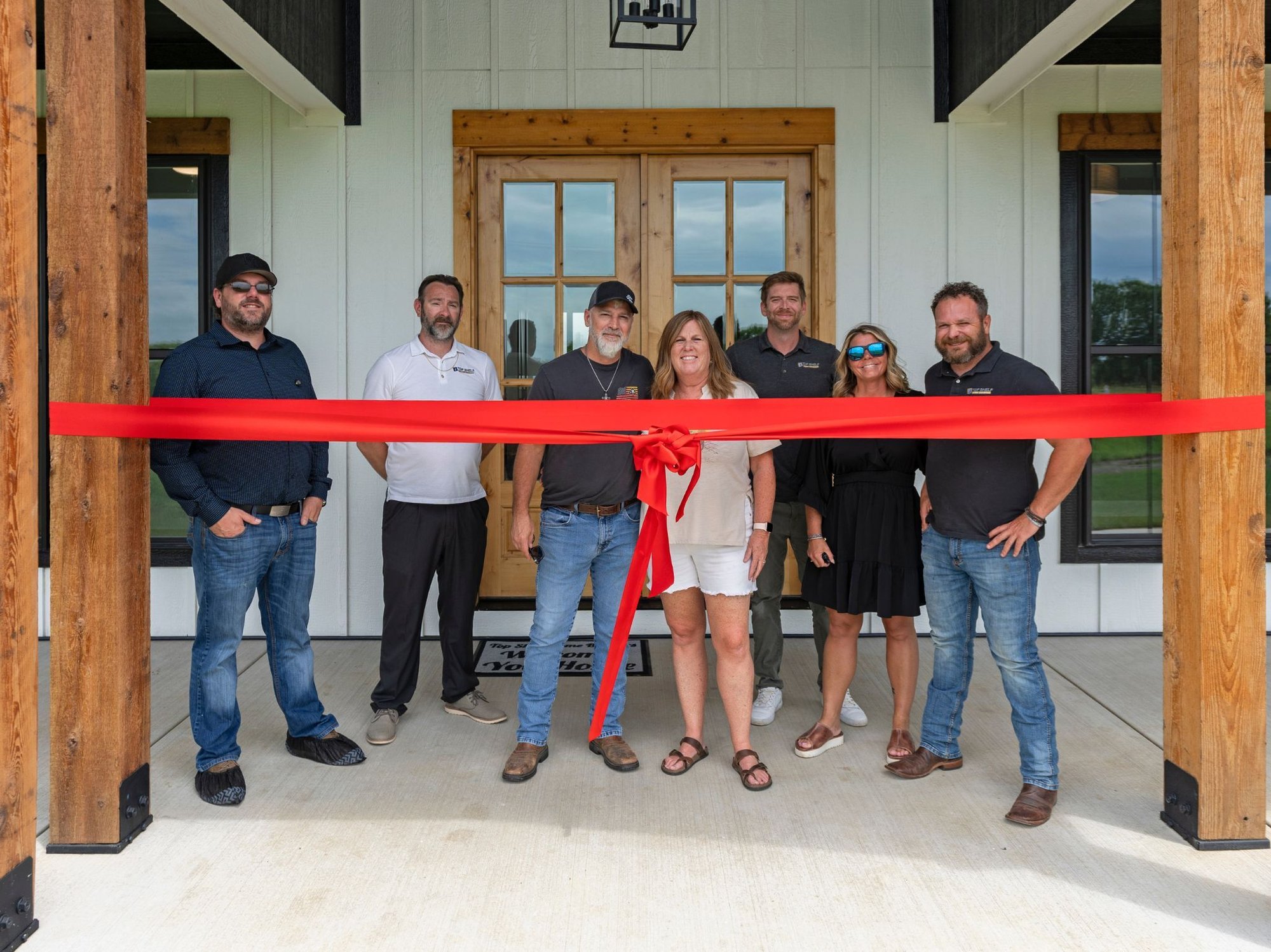 pleasant hill, mo custom home ribbon cutting