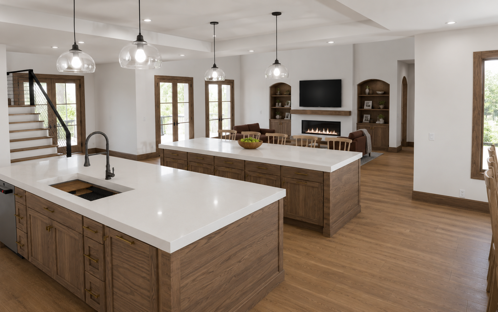 Kit to living room image